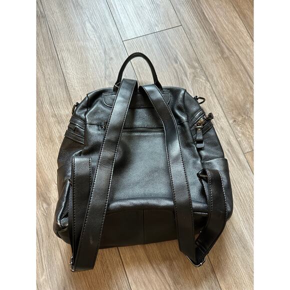 Heshe Black Leather Backpack main image 16